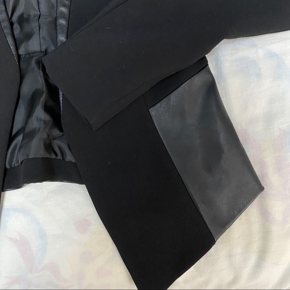 H&M blazer with leather detailing. - Picture 4 of 6
